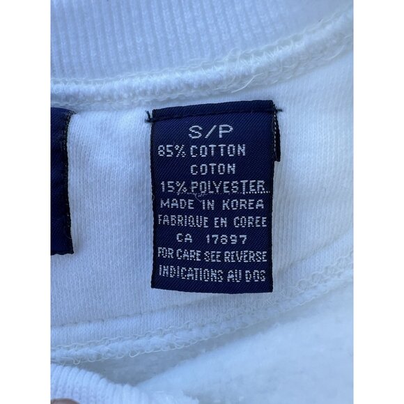 Vintage 80s GAP white sweatshirt minimalist retro S comfy classic - Picture 4 of 9